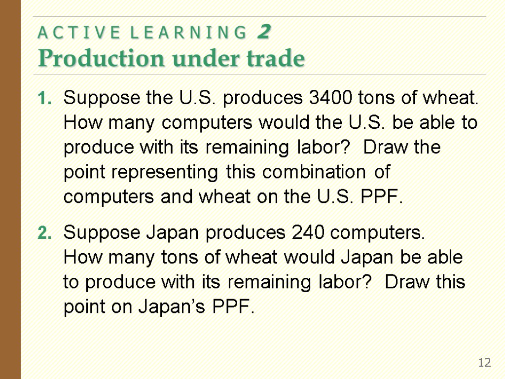 1. Suppose the U.S. produces 3400 tons of wheat. How many computers would the